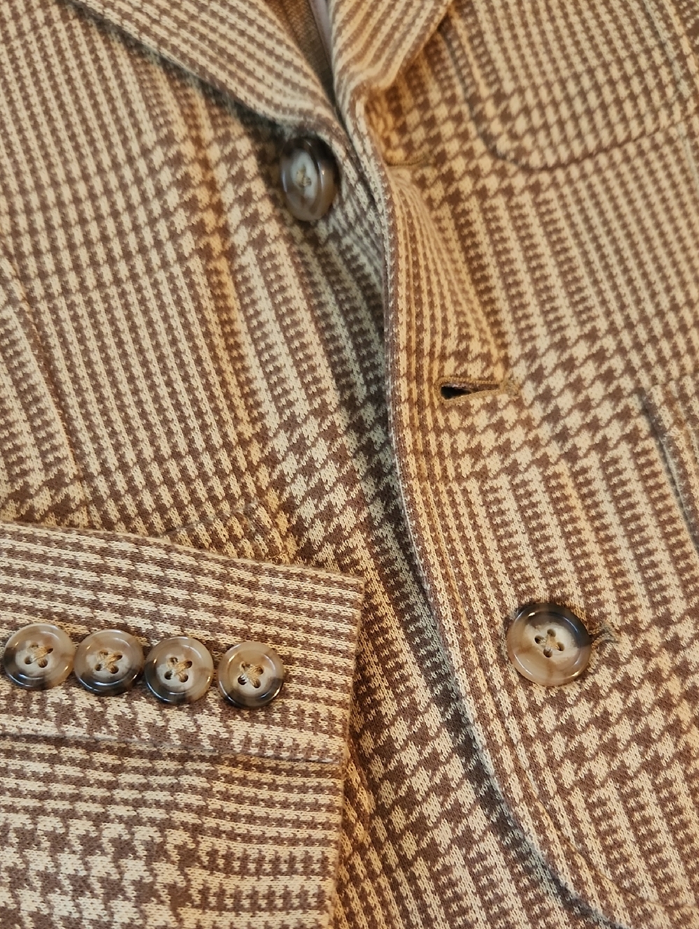 Polo by Ralph Lauren Brown Houndstooth Kids Blazer - Picture 3 of 5